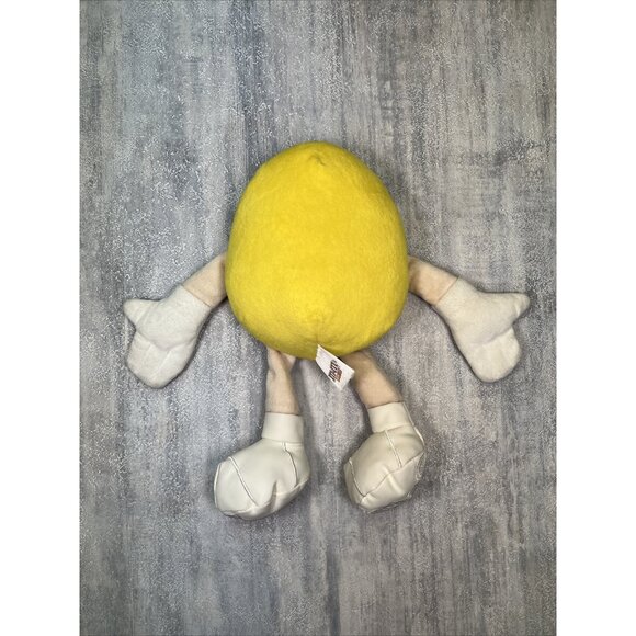 M&M’s World Yellow Peanut Large Plush 10” 2016 Candy Stuffed Animal Toy - Picture 4 of 7
